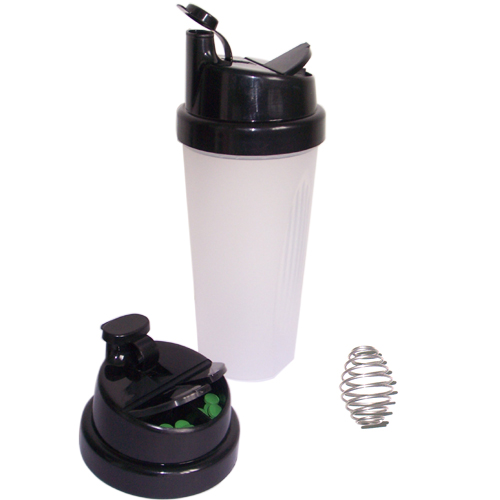 Slim Shaker Bottle with pill container
